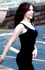 SCARLETT JOHANSSON on the Set of Captain America: Civil War in Atlanta