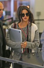 SELENA GOMEZ Arrives at JFK Airport in New York 05/001/2015