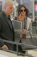 SELENA GOMEZ Arrives at JFK Airport in New York 05/001/2015