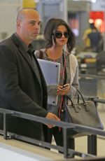 SELENA GOMEZ Arrives at JFK Airport in New York 05/001/2015