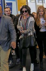 SELENA GOMEZ Arrives at JFK Airport in New York 05/001/2015