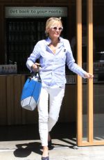 SHARON STONE Leaves a Nails & Spa in Beverly Hills