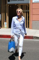 SHARON STONE Leaves a Nails & Spa in Beverly Hills