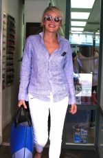 SHARON STONE Leaves a Nails & Spa in Beverly Hills
