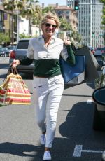 SHARON STONE Out Shopping in Los Angeles 0418/2015