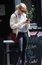 SIENNA MILLER Out and About in London 05/28/2015