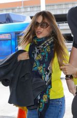 SOFIA VERGARA Arrives at LAX Airport in Los Angeles 05/16/2015