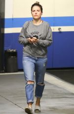 SOPHIA BUSH in Ripped Jeans Out and About in Beverly Hills 05/18/2015