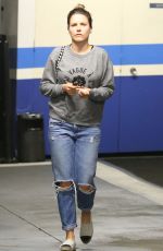 SOPHIA BUSH in Ripped Jeans Out and About in Beverly Hills 05/18/2015