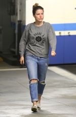 SOPHIA BUSH in Ripped Jeans Out and About in Beverly Hills 05/18/2015
