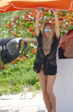 STACY FERGIE FERGUSON in Bikini on the Beach in Florida 05/01/2015