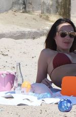 TAMARA ECCLESTONE in Bikini Top at a Beach in France