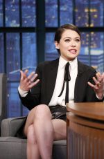 TATIANA MASLANY at Late Night with Seth Meyers