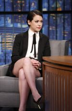 TATIANA MASLANY at Late Night with Seth Meyers