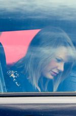 TAYLOR SWIFT and Calvin Harris Leaving Her Home in Los Angeles