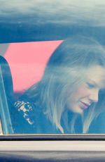 TAYLOR SWIFT and Calvin Harris Leaving Her Home in Los Angeles