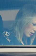 TAYLOR SWIFT and Calvin Harris Leaving Her Home in Los Angeles