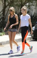TAYLOR SWIFT and GIGI HADID Out for a Walk in Beverly Hills