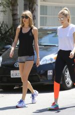 TAYLOR SWIFT and GIGI HADID Out for a Walk in Beverly Hills