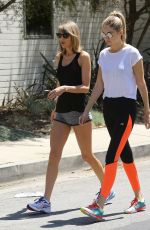 TAYLOR SWIFT and GIGI HADID Out for a Walk in Beverly Hills