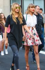 TAYLOR SWIFT, GIGI HADID and MARTHA HUNT Out in New York 05/29/2015