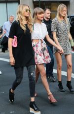 TAYLOR SWIFT, GIGI HADID and MARTHA HUNT Out in New York 05/29/2015