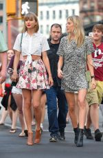 TAYLOR SWIFT, GIGI HADID and MARTHA HUNT Out in New York 05/29/2015