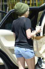 TERESA PALMER in Jeans Shorts Out in Los Angeles 04/30/2015