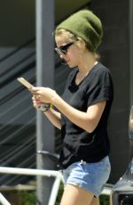 TERESA PALMER in Jeans Shorts Out in Los Angeles 04/30/2015