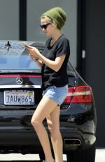 TERESA PALMER in Jeans Shorts Out in Los Angeles 04/30/2015