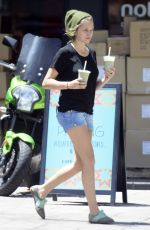 TERESA PALMER in Jeans Shorts Out in Los Angeles 04/30/2015
