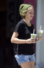 TERESA PALMER in Jeans Shorts Out in Los Angeles 04/30/2015