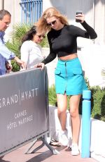 TONI GARRN Arrives at Hotel Martinez in Cannes 05/18/2015
