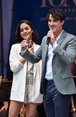 VANESSA HUDGENS at #starsinthealley Outdoor Concert Featuring Darren Criss in New York