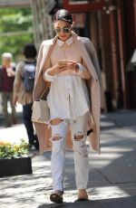 VANESSA HUDGENS Leaves Her Apartment in Soho 05/23/2015