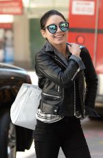 VANESSA HUDGENS Returning to Her Apartment in Soho