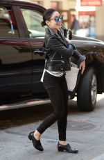 VANESSA HUDGENS Returning to Her Apartment in Soho