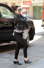 VANESSA HUDGENS Returning to Her Apartment in Soho