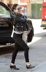 VANESSA HUDGENS Returning to Her Apartment in Soho