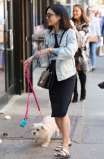 VANESSA HUDGENS Walks Her Dog Out in New York 05/14/2015