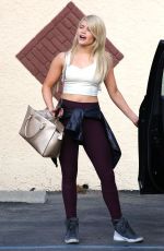 WITNEY CARSON in Tank Top at DWTS Rehearsal Studio in Hollywood 04/30/2015