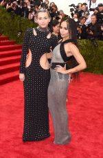 ZOE KRAVITZ and MILEY CYRUS at MET Gala 2015 in New York