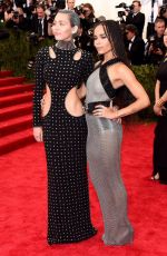 ZOE KRAVITZ and MILEY CYRUS at MET Gala 2015 in New York