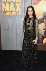 ZOE KRAVITZ at Mad Max: Fury Road Premiere in Hollywood