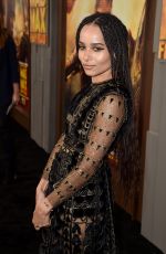 ZOE KRAVITZ at Mad Max: Fury Road Premiere in Hollywood
