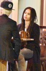 ZOE KRAVITZ Night Out in Cannes