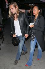 ZOE SALDANA and Marco Perego Arrives at Craig