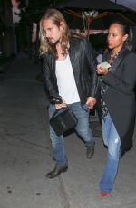 ZOE SALDANA and Marco Perego Arrives at Craig