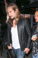ZOE SALDANA and Marco Perego Arrives at Craig