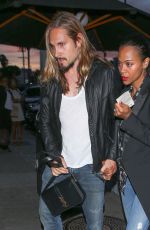 ZOE SALDANA and Marco Perego Arrives at Craig